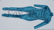 latex zentais  in Metallic blue color not gloves 2024 - buy cheap