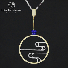 Lotus Fun Moment Real 925 Sterling Silver Modern Chinese Style Design Fashion Jewelry Incense Smoke Pendant without Necklace 2024 - buy cheap