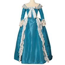 Cosplaydiy a duquesa cosplay traje vestido marie antoinette rococó fantasia vestido azul l320 2024 - compre barato