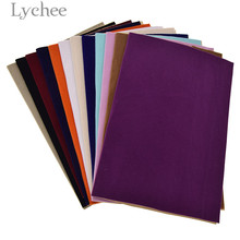 Lychee-tela de terciopelo autoadhesiva A4, tejido de Color sólido de alta calidad, papel de contacto para cajón de joyería, 29x21cm 2024 - compra barato