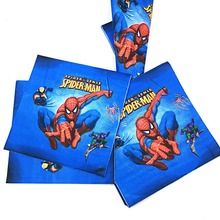 20pcs/lot Spiderman Paper Napkin Cartoon Party Favors Kids Happy Birthday Baby Shower Decoration Supplies Serviette Tissue 2024 - buy cheap