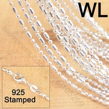 20Pcs Lot 18" 925 Sterling Silver Jewelry Necklace Chains With Lobster Clasps For Pendant Factory Directly Price 2024 - buy cheap