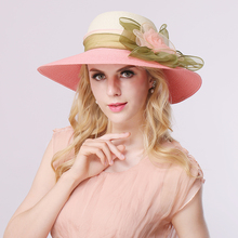 Женская соломенная шляпа от солнца, летняя пляжная Панама с широкими полями, складывающаяся уличная шляпа, 2018, для женщин, для улицы, для женщин, для лета 2024 - купить недорого