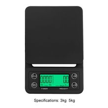 Protable 3KG/5KG Digital Drip Coffee Scale With Timer LCD Electronic Kitchen Scales 0.1g 2024 - buy cheap