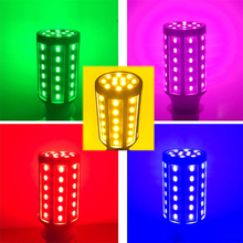 E14 E27 B22 LED Corn Light Red Pink Blue Green Yellow light bulb 5W 10W 15W 30W 60W 80W 100W 110V 220V Lamp Energy saving bulb 2024 - buy cheap