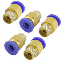 6mm Hole 1/8" PT Male Thread Straight Push in Tube Pneumatic Quick Fitting 5 Pcs 2024 - buy cheap