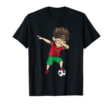 Verão 2019 100% algodão normal dabbing soccerer menino marrocos camisa de camisa-futebol marroquino manga curta 2024 - compre barato