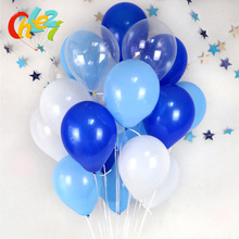 30Pcs/Lot Blue Clear White Round Balloons Transparent Balloon Latex Helium Float Birthday Party Baby Shower Wedding Decor Balls 2024 - buy cheap