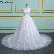 Vinca-vestido de noiva verão 2021, branco, requintado, renda, apliques, espartilho, vestido de noiva, tamanho personalizado 2024 - compre barato