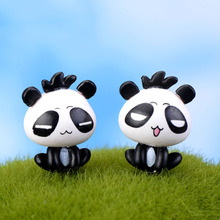 Muñeco de oso Panda en miniatura para decoración de hogar, accesorios artesanales de decoración de jardín, micropaisajismo 2024 - compra barato