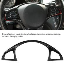 1PC hot 32 * 10cm Carbon Fiber Style Car Steering Wheel Frame Trim for Mercedes-Benz C E GLC Class W205 W213 X253 2024 - buy cheap