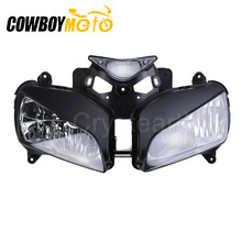 Farol dianteiro para motocicleta, conjunto de lâmpadas transparentes para farol dianteiro honda cbr1000rr cbr 1000 rr 2004 2005 2006 2007 2024 - compre barato