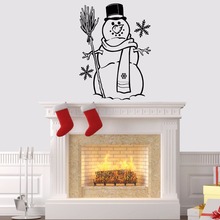 Adesivo de parede de vinil tipo neve, adesivo de parede feliz natal para decoração de casa e flocos de neve, mural de arte de parede ay1742 2024 - compre barato