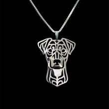 German Pinscher jewelry  - Gold and silver pendant and necklace jewelry Simple abstract animal 2024 - buy cheap