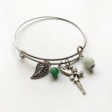 Pulseras de dijes hechas a mano con colgante de piedra, cuentas de cristal de curación, pulseras expansibles de Metal, brazalete de acero inoxidable, 1 unidad 2024 - compra barato