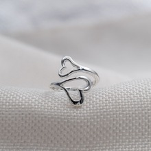 SanLan кольцо в форме сердца, полые кольца в форме сердца для женщин, подарки любви, ювелирные изделия 2024 - купить недорого
