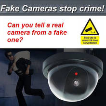 Dome Dummy Security CCTV Cameras flash Blinking red LED Fake camera Security Simulated video Surveillance Deter Robbery !! 2024 - buy cheap