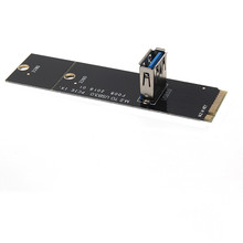 Ngff para adaptador pci-e 16x slot riser, placa pcie para m2, usb 3.0, extensor m.2 m chave para mineração de btc miner antminer 2024 - compre barato