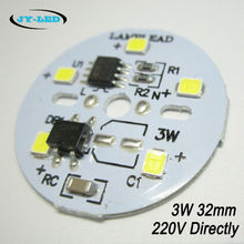 High PF Driverless Light Source 3W 32mm LED PCB, AC180-240V Directly Needn't Driver SMD 2835 Bulbs Panel Excellent Quality 2024 - buy cheap