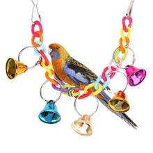 Bird Cockatiel Parrot Toys Hanging Bell Cage Toys for Parrots Bird Squirrel Funny Chain Swing Toy Pet Bird Supplies 2024 - buy cheap