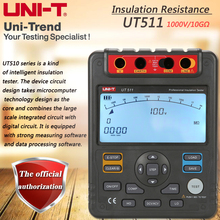 UNI-T UT511 Insulation Resistance Tester 1000V Automatic Range Digital Megohmmeter Data Storage Polarization Index LCD Backlight 2024 - buy cheap
