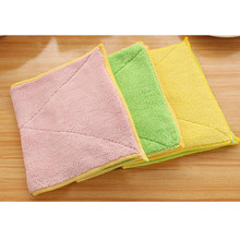 New 29.5x17cm Microfiber Mixed Color Microfiber Car Cleaning Towel Kitchen Washing Polishing Cloth Bamboo Cleaning Cloths 2024 - buy cheap