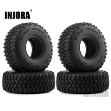 INJORA мягкие резиновые шины для колес, 4 шт., 1,55 дюйма, для радиоуправляемого гусеничного автомобиля, D90 TF2, Tamiya CC01, LC70, LC80 2024 - купить недорого