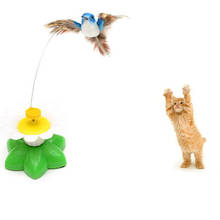 cat toy fish jouer chat Electric Rotating Colorful Birdie Funny Pet Seat Scratch toys for kitten toys 8*5.2cm U171218 catmint 2024 - buy cheap