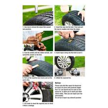 Auto Car Bike Tubeless Tire Repair Kit Set  Bicycle Scooter Motorbike Wheel Tyre Puncture Plug Repair Strip Rubber Cement Needle 2024 - buy cheap
