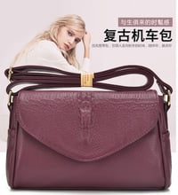 Bolso pequeño con solapa Vintage para mujer, bolsa de hombro suave de PU, de alta calidad, con cremallera 2024 - compra barato