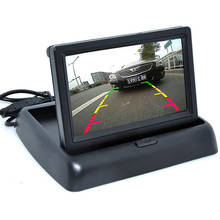4.3 Inch HD Foldable Car Rear View Monitor Screen Color TFT LCD Reversing Display for Vehicle Backup Rearview Camera NTSC PAL 2024 - buy cheap