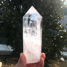 Natural claro cristal de quartzo gem obelisco varinha piont cristais de cura do reiki cura fornecer energia como para o presente 2024 - compre barato