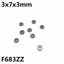50Pcs F683ZZ 3x7x3 mm Flange Bearings Deep Groove Ball Bearing High Quality  High speed Advanced F683 2024 - buy cheap