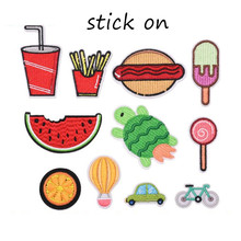 Stick On The Animal Food Fruit Patches Iron On Embroidered Patch For Clothing Sticker Badge Paste For Clothes Bag Pants 2024 - buy cheap