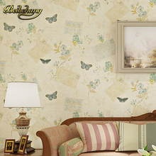 beibehang wall paper. Pune non-woven American retro nostalgia butterfly flower wallpaper living room bedroom sofa backdrop 2024 - buy cheap