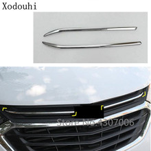 Car Cover Protection Detector Trim Front Up Grid Grill Grille Around 2pcs For Chevrolet Equinox Third GE 2017 2018 2019 2020 2024 - buy cheap