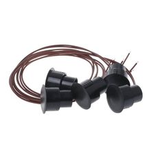 5 pares de sensor para porta e janela com fio, embutido, contatos magnéticos, interruptor de lingueta de segurança, alarme, segurança para casa