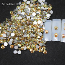 SS16-SS50 sunlights Rhinestones Back Flat Round Nail Art Decorations And Stones Non Hotfix Rhinestones Crystals for DIY Glass 2024 - buy cheap