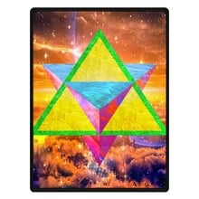 Merkaba Hexagram Star Coral Fleece Sofa Throw Blanket Winter Bed Sheet Bedspread Customized Kids Manta Drop Ship Home Textilet 2024 - buy cheap