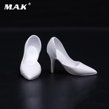 1:6 Scale Female High Heel Shoes Soft Material White Color for 1/6 Ph Action Figure Body Accessory 2024 - buy cheap