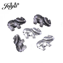 JUYA-Cuentas espaciadoras de elefante de aleación dorada Vintage, 30 Uds., abalorios DIY para fabricación de joyas, pulsera de 8,5x12mm, AQ0440 2024 - compra barato