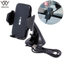 XMXCZKJ Car Holder Fast Wireless Car Charger Suction Cup Mount 2 in 1 Wireless Charger Mobile Phone Holder For iPhone X 8 8Plus 2024 - buy cheap