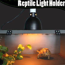 Luminária de aquário para répteis, lâmpada de cerâmica uv uvb e27 para aquário, anfíbios, tartaruga, chocadeira, interruptor de luz, sombra