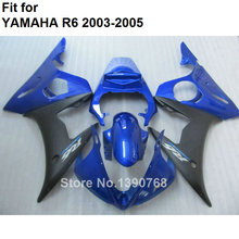 Kit de carenado para motocicleta Yamaha, piezas de carrocería de recambio para moto Yamaha YZF R6 2003 2004 2005, color azul oscuro y negro, YZFR6 03 04 05 BC22 2024 - compra barato