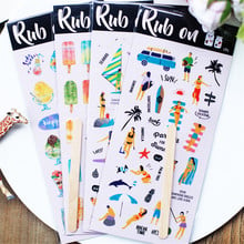 ESFREGAR EM. Série de férias Papel Stickers Set Die Corte Para Scrapbooking DIY Bala Revista Kits Etiqueta Foto Cartão Álbum Fazendo S107 2024 - compre barato