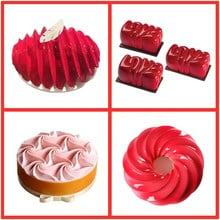 Shenhong incrível molde de bolo 3d para assar sobremesa arte mousse silicone decoratina molde silikonowe moule pastelaria chocolate pan 2024 - compre barato