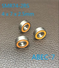 5pcs/10pcs ABEC-7 SMR74-2RS SMR74 2RS 4x7x2.5 mm Stainless Steel hybrid si3n4 ceramic bearing fishing reel 4*7*2.5 MR74 2024 - buy cheap