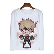 Camiseta de My Hero Academia Boku no Hero, camisetas de manga larga con estampado Harajuku Yoh Asakura Midoriya Izuku, camisetas Unisex para otoño 2024 - compra barato