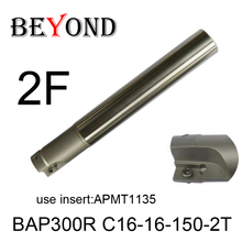 BEYOND BAP300R C16-16-150-2T Right angle Milling cutter arbor Fraise en bout for APMT1135 carbide inserts 2 flute end milling 2024 - buy cheap