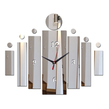 new sale quartz living room wall clock clocks watch 3d acrylic mirror stickers reloj de pared horloge  modern 2024 - buy cheap